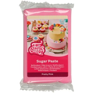 FunCakes Pasta di zucchero Rosa Acceso - 250 g