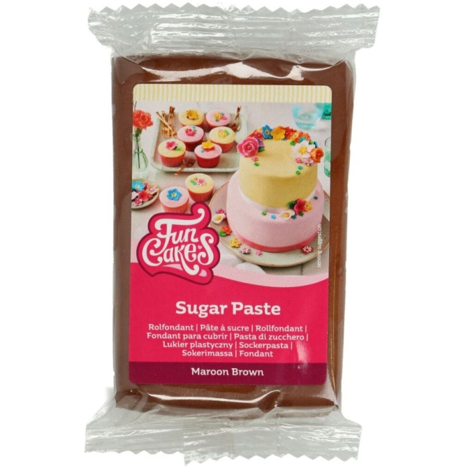 FunCakes Pasta di zucchero Marrone - 250 g 