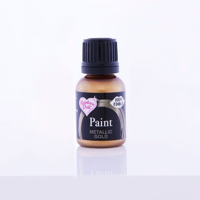 Colore Commestibile Metallico Oro - 25 ml 