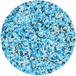 FunCakes Perline di Zucchero Blu-Bianco-Nero - 80 g. n1