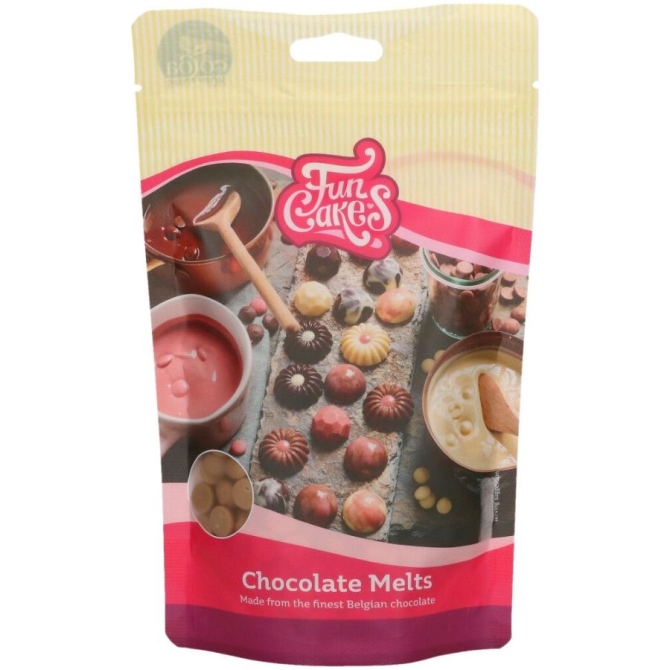 Funcakes Dischetti decorativi da sciogliere Cioccolato Oro - 250g 