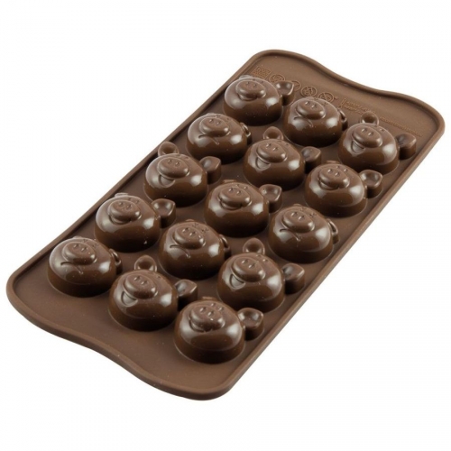 Stampo 15 cioccolatini - Maiali 