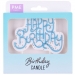 Candelina PME - Happy Birthday Celeste glitterato. n°2