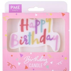 Candelina PME - Happy Birthday Rosa Pastello. n1