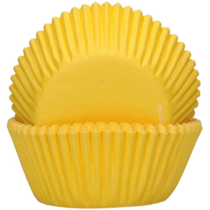 48 contenitori per cupcake - Giallo 