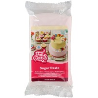 FunCakes Pasta di Zucchero Bianca Rosa - 250g