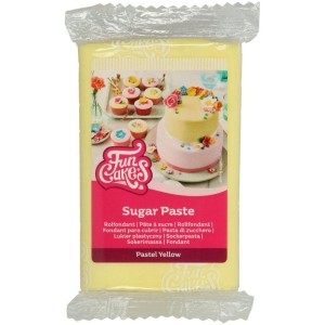 FunCakes Pasta di zucchero gialla pastello - 250g