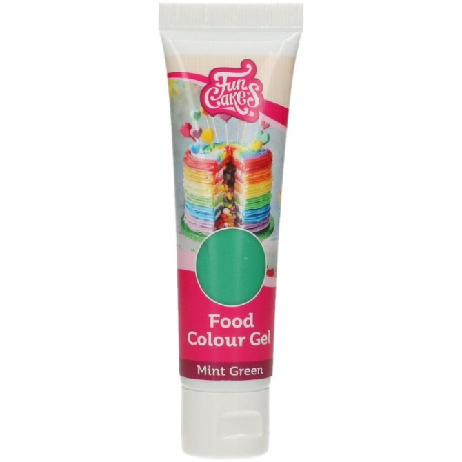 FunCakes Gel colorante alimentare verde menta - 250 g 