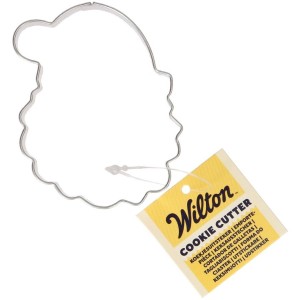 Tagliabiscotti a forma di testa di Babbo Natale - 7,4 cm - Wilton