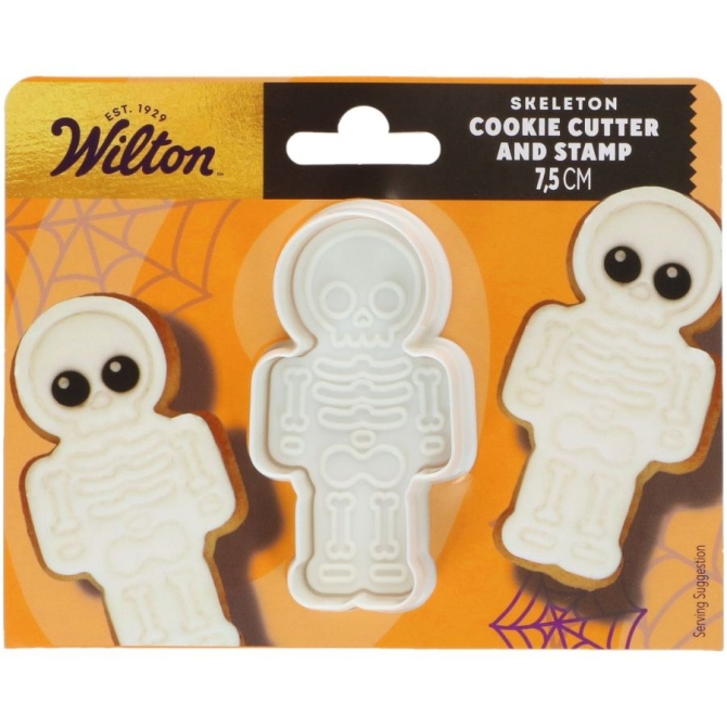 Tagliabiscotti a forma di scheletro � 7, 5 cm � Wilton 