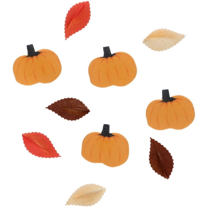10 decorazioni commestibili per Halloween: foglie e zucche 