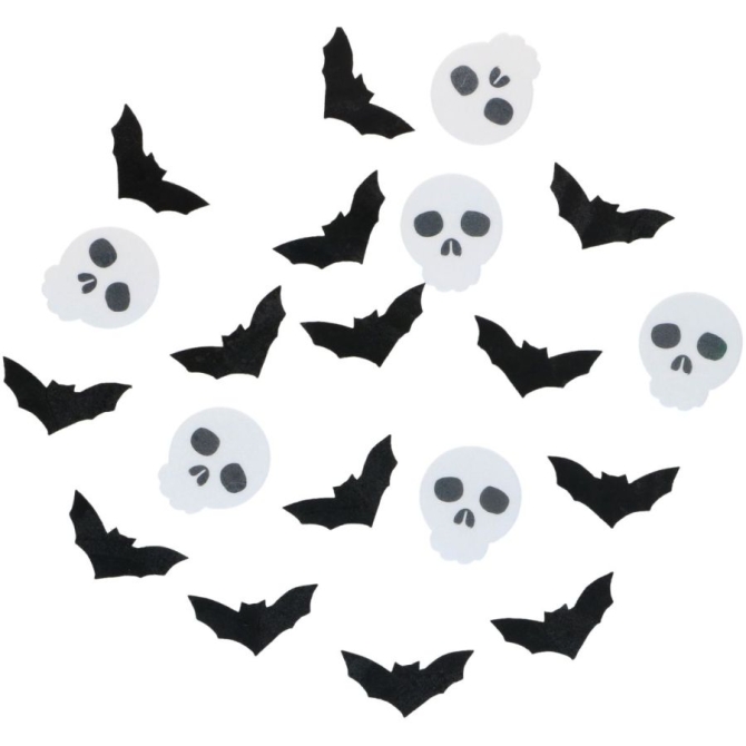 18 decorazioni commestibili per Halloween: pipistrelli e teschi 