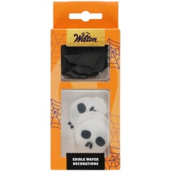 18 decorazioni commestibili per Halloween: pipistrelli e teschi. n�1