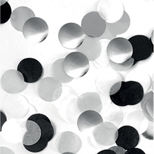 Coriandoli Mix 15 g - Grigio/Nero/Bianco 