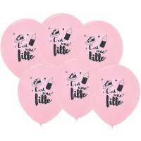 6 Palloncini Rosa -  femmina 30 cm
