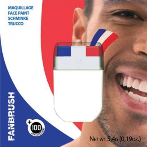 Trucco Fanbrush - Blu, Bianco, Rosso 