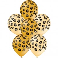 6 palloncini leopardati