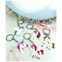 Set di 5 portachiavi - Unicorno