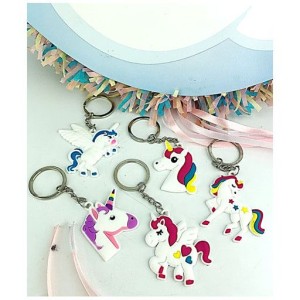Set di 5 portachiavi - Unicorno