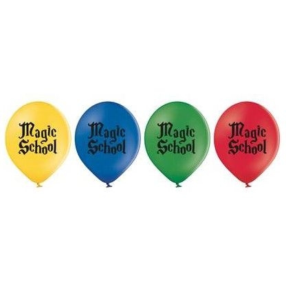 8 palloncini Magic School 