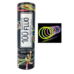 100 braccialetti fluorescenti