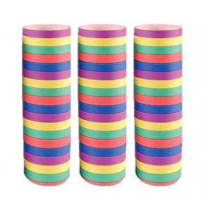 3 rotoli di stelle filanti - 4 m