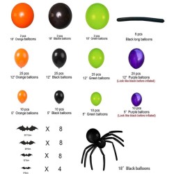 Kit arco di 154 palloncini - Ragno / Pipistrello / Topo. n1