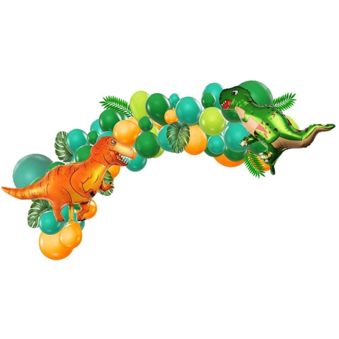 Kit Arco 50 Palloncini Dino 