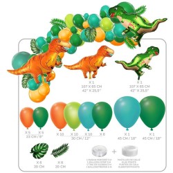 Kit Arco 50 Palloncini Dino. n°1