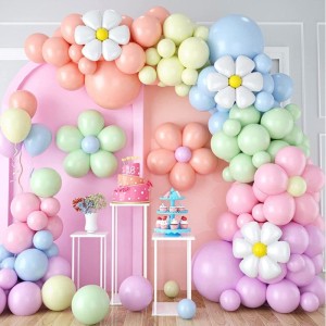 Kit Arco 102 Palloncini Con Fiori Pastello