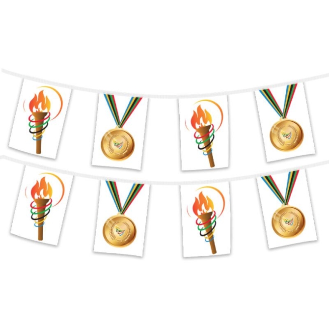 Giochi di Sport Ghirlanda di gagliardetti - 5m 