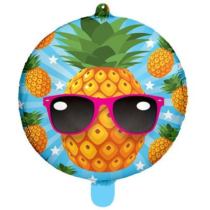 Palloncino in lamina di elio a forma di ananas - 45 cm 