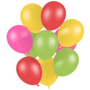 Confezione da 20 palloncini fluorescenti -  26 cm