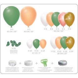 Kit arco con palloncino a 112 foglie. n2