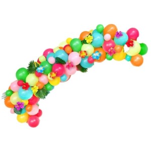 Kit arco di palloncini ibisco hawaiano 105