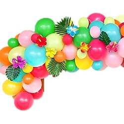 Kit arco di palloncini ibisco hawaiano 105. n1