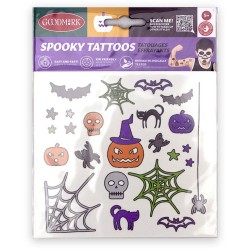 Assortimento di tatuaggi di Halloween Spookids. n1