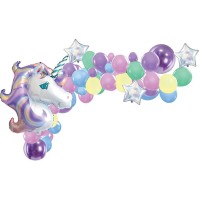 Kit arco di palloncini unicorno da 50 pezzi