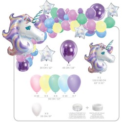 Kit arco di palloncini unicorno da 50 pezzi. n2