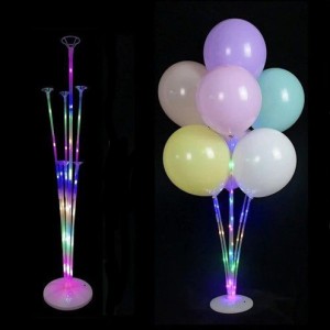 Supporto per 7 palloncini LED multicolore - 72 cm