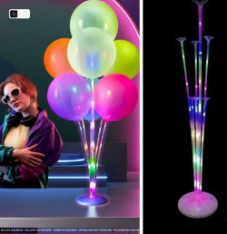 Supporto per 7 palloncini LED multicolore - 72 cm. n�1