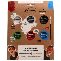 Palette di 6 vasetti da 4 g  +  1 pennello. n�1