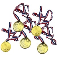 Set di 5 medaglie d'oro