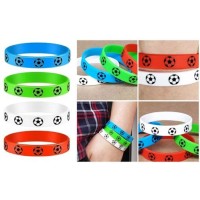 Set di 4 braccialetti da calcio - Realizzati in silicone