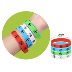 Set di 4 braccialetti da calcio - Realizzati in silicone. n�2