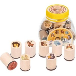 8 francobolli con inchiostro - Animali della foresta