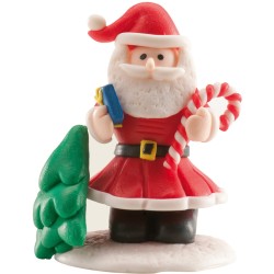 1 Babbo Natale e 1 pupazzo di neve su una base. n°1