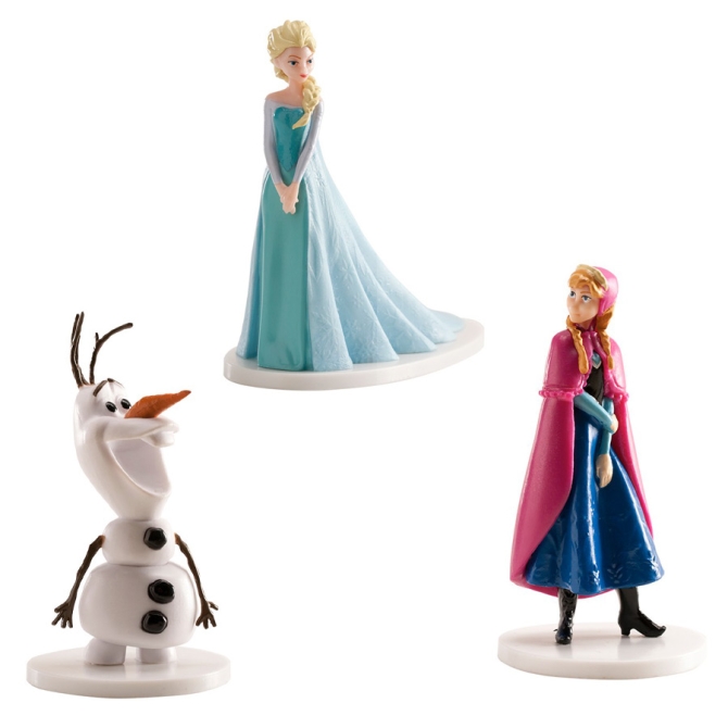 Set di statuette Elsa,  Anna,  Olaf - Frozen 