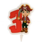 Candela dei pirati 3 anni