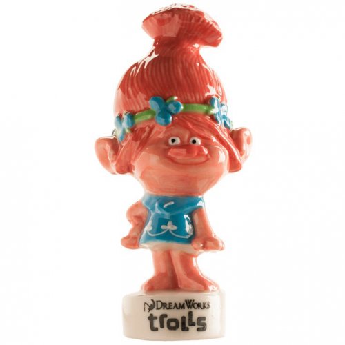 Statuette Poppy rosa Trolls (6.5 cm) - Porcellana 